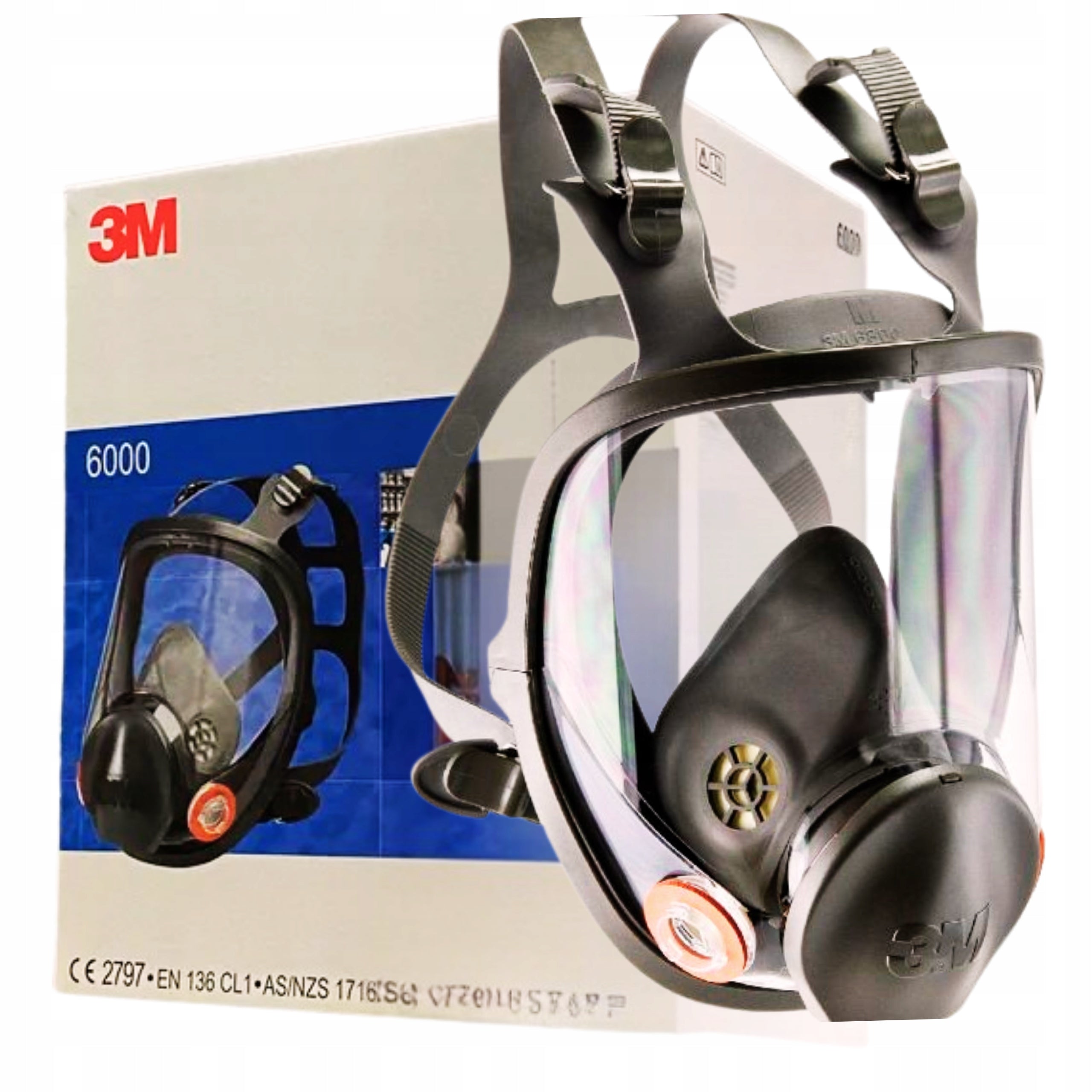 Filters 6099 ABEK2P3 + Mask 3M 6900/6800 Set Original Paint Shop Chemistry Medical device no