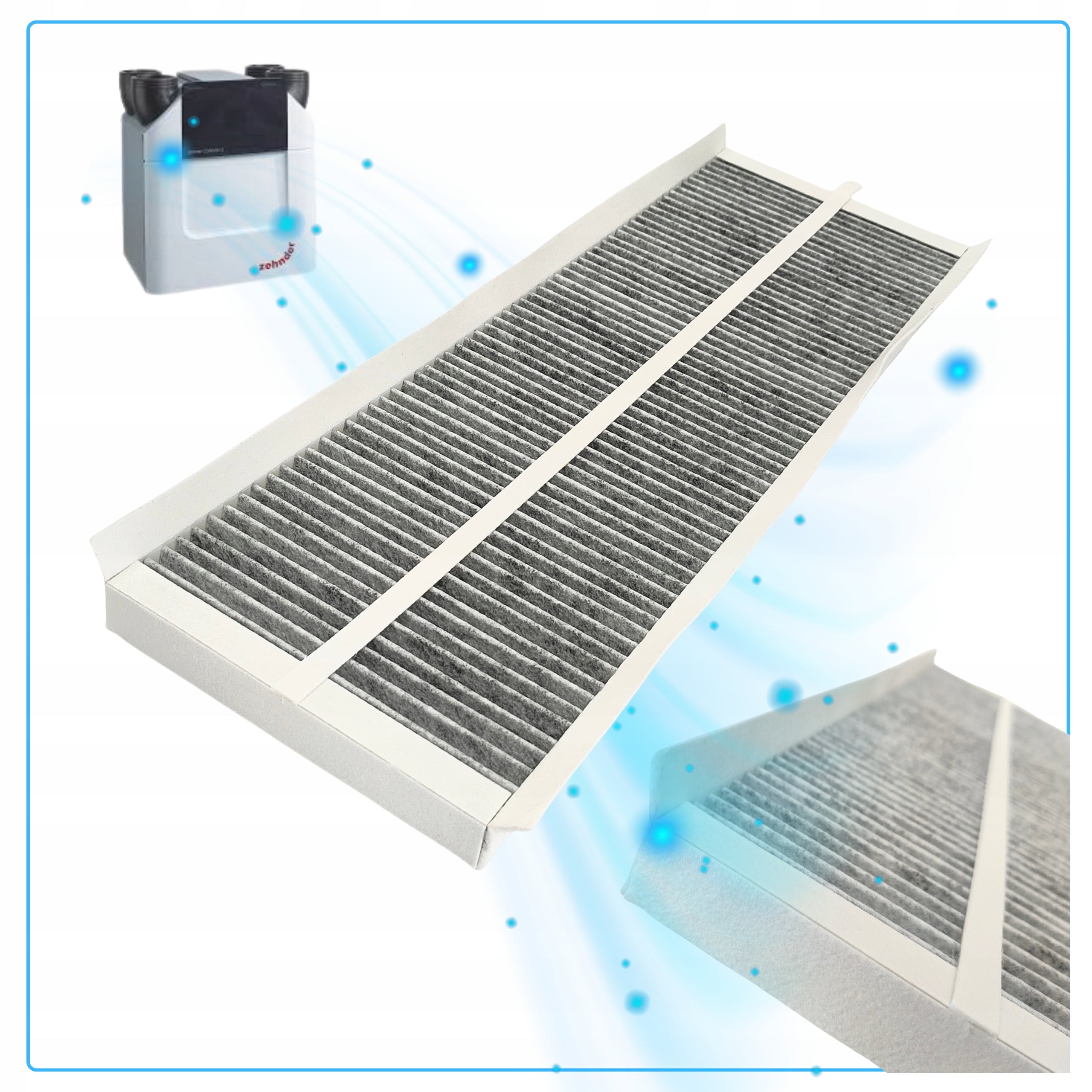 Filters Zehnder Comfoair Q 350 450 600 G4 + M5 Carbon Aeris Next Set EAN (GTIN) 5902806413181