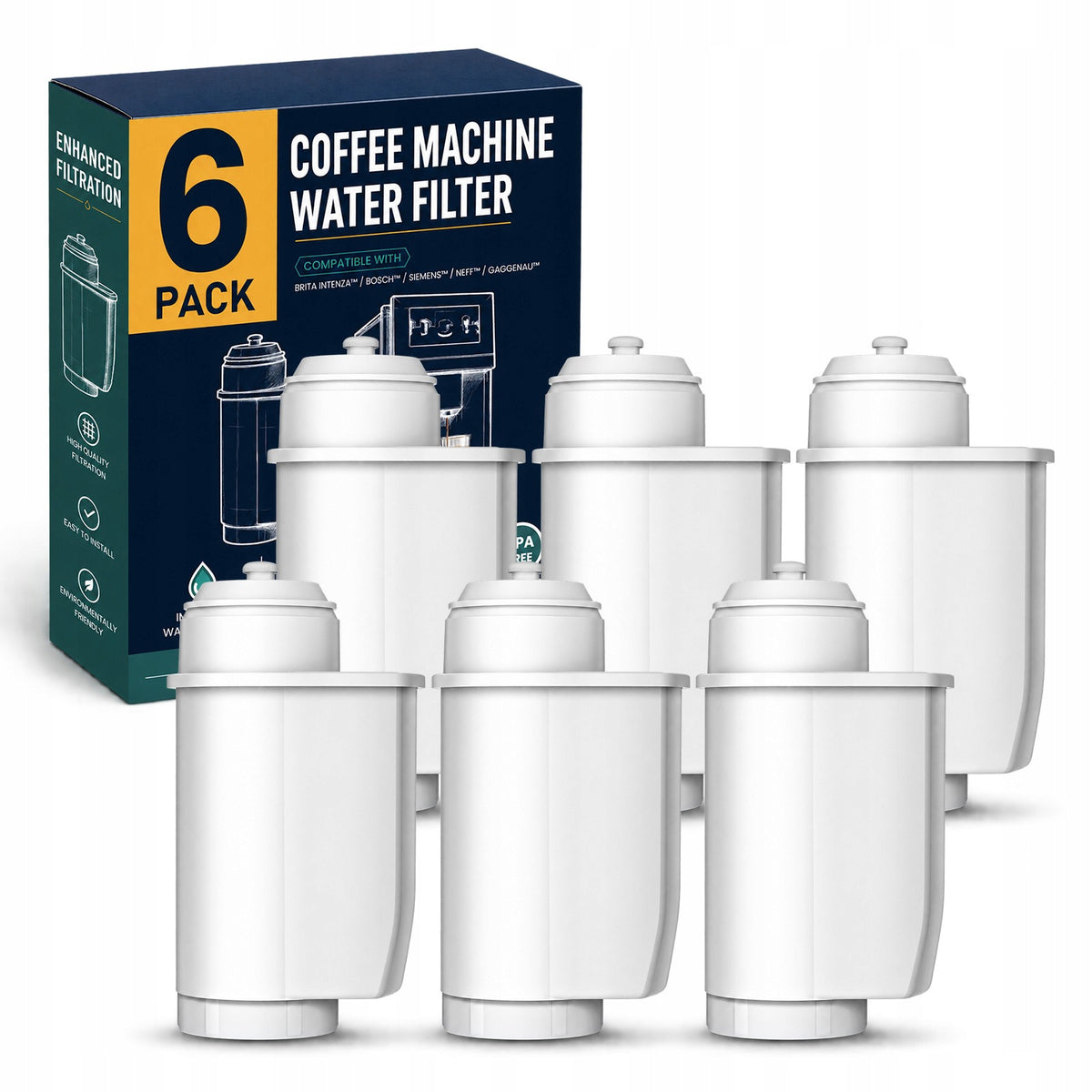 Filtr wody Mutital do ekspres Siemens EQ Series Brita Intenza zamiennik 6X