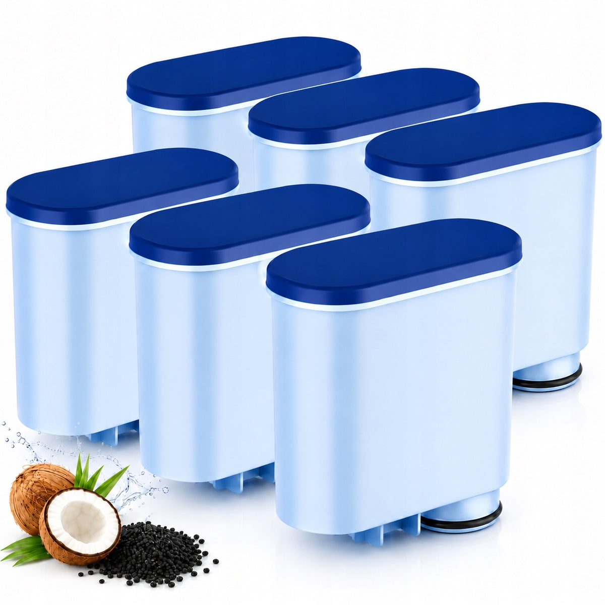 Filtr wody Mutital do ekspresu Philips Saeco AquaClean Zamiennik 6 szt Packaging status original