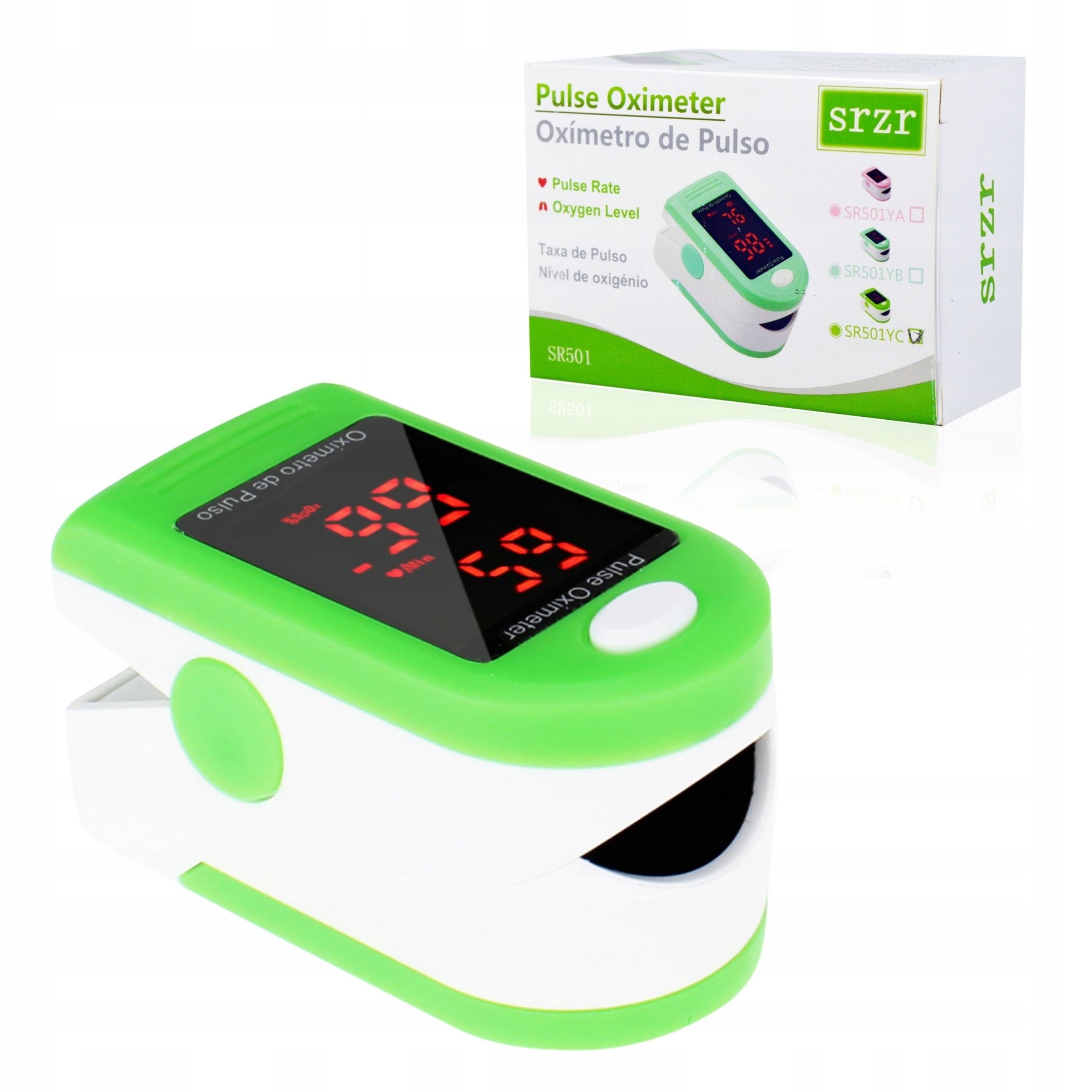 Finger Pulse OXIMETER Medical Pulse Measuring Device with Display Medical device no