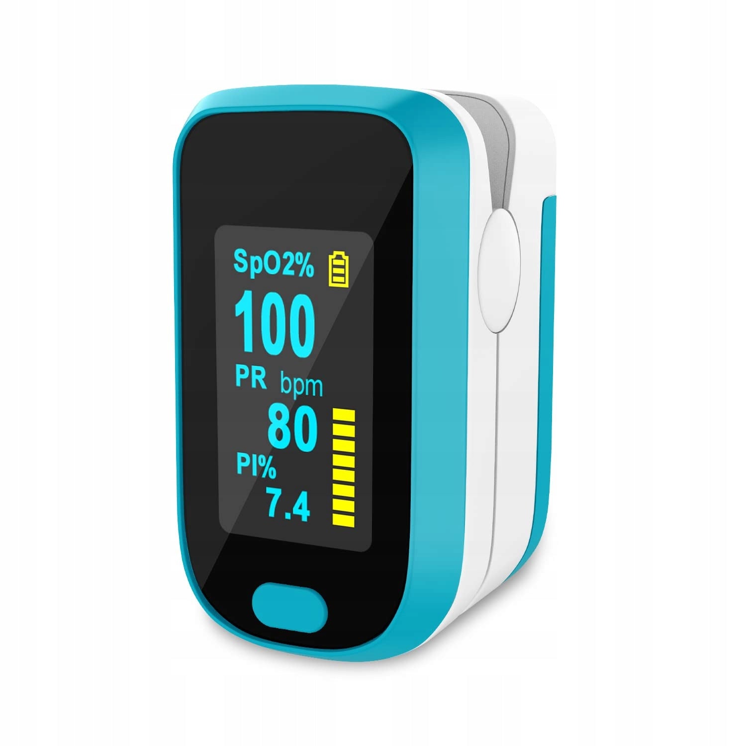 Finger Pulse Oximeter Pulse Measuring and Blood Saturation Device
