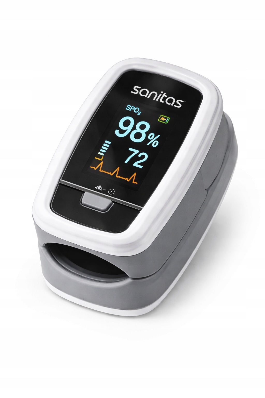 Finger Pulse Oximeter Sanitas Heart Rate Measurement Saturation Health Control Medical device no