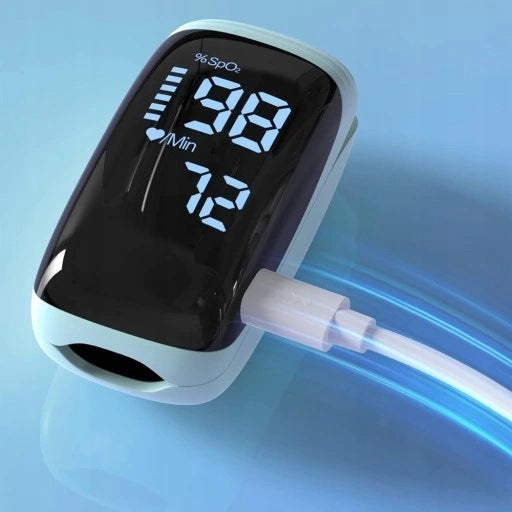 Finger Pulse Oximeter with Backlight - USB Charging, Lightweight Packaging status original