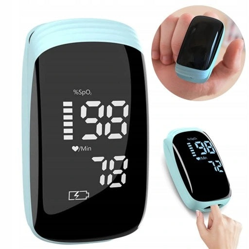Finger Pulse Oximeter with Backlight - USB Charging, Lightweight