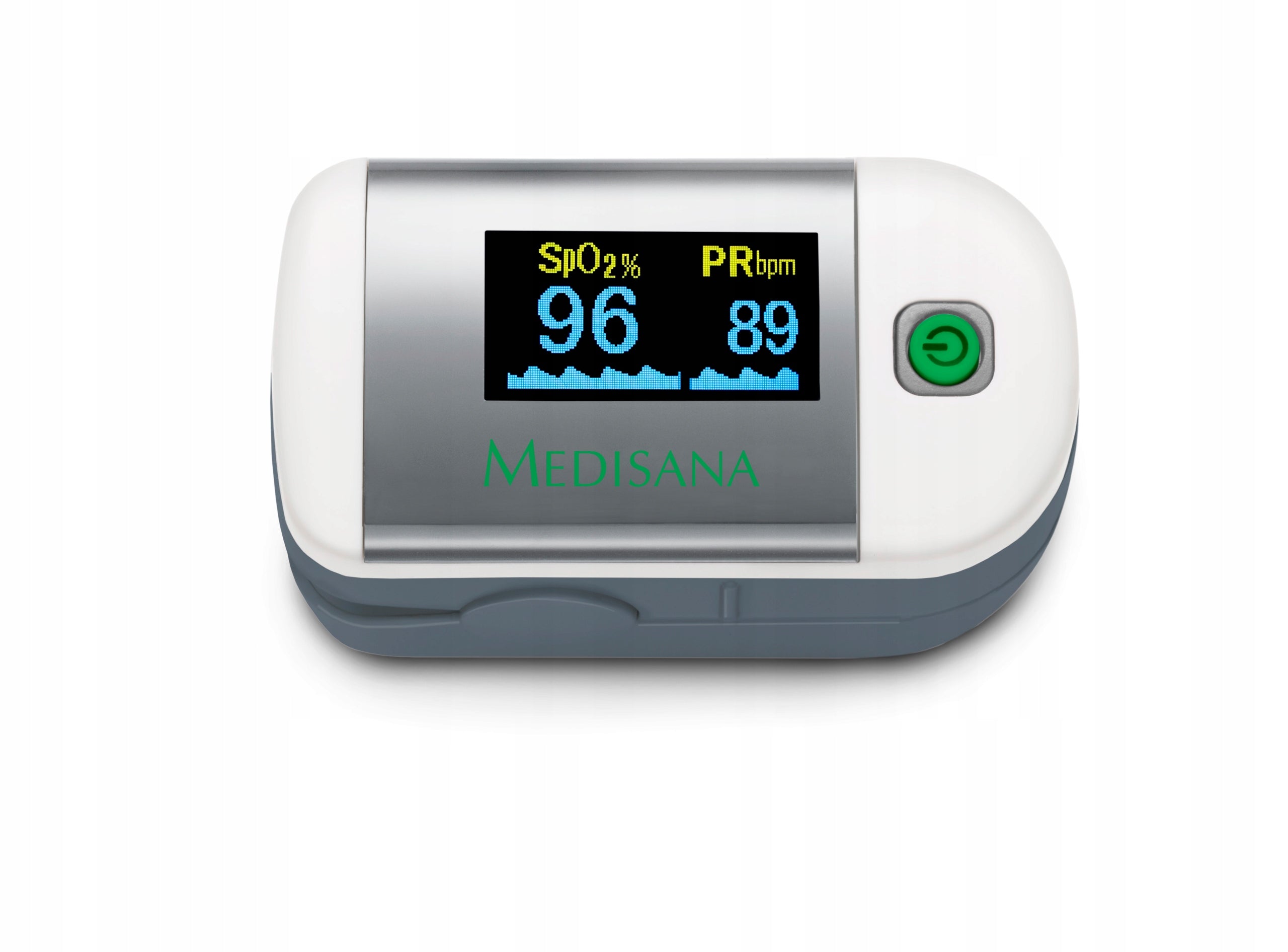 Finger pulse oximeter Medisana PM100 white Packaging status original