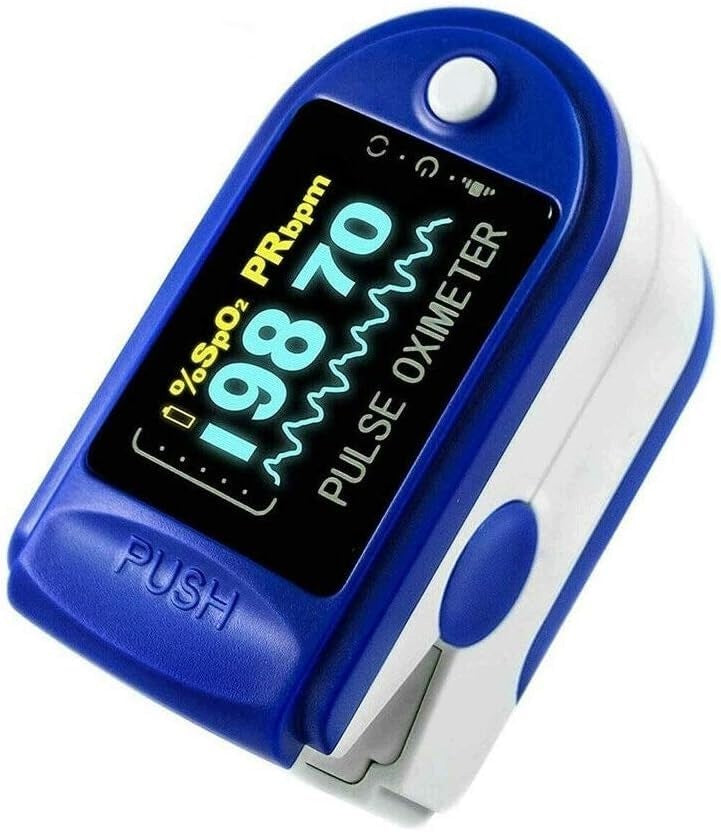 Finger pulse oximeter SQUADO LK87 SpO2 heart rate PI OLED saturation