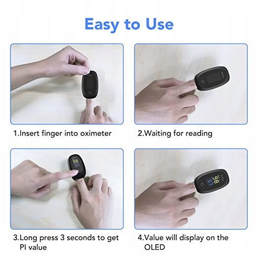 Finger pulse oximeter Wellue BT 9B4 Color black