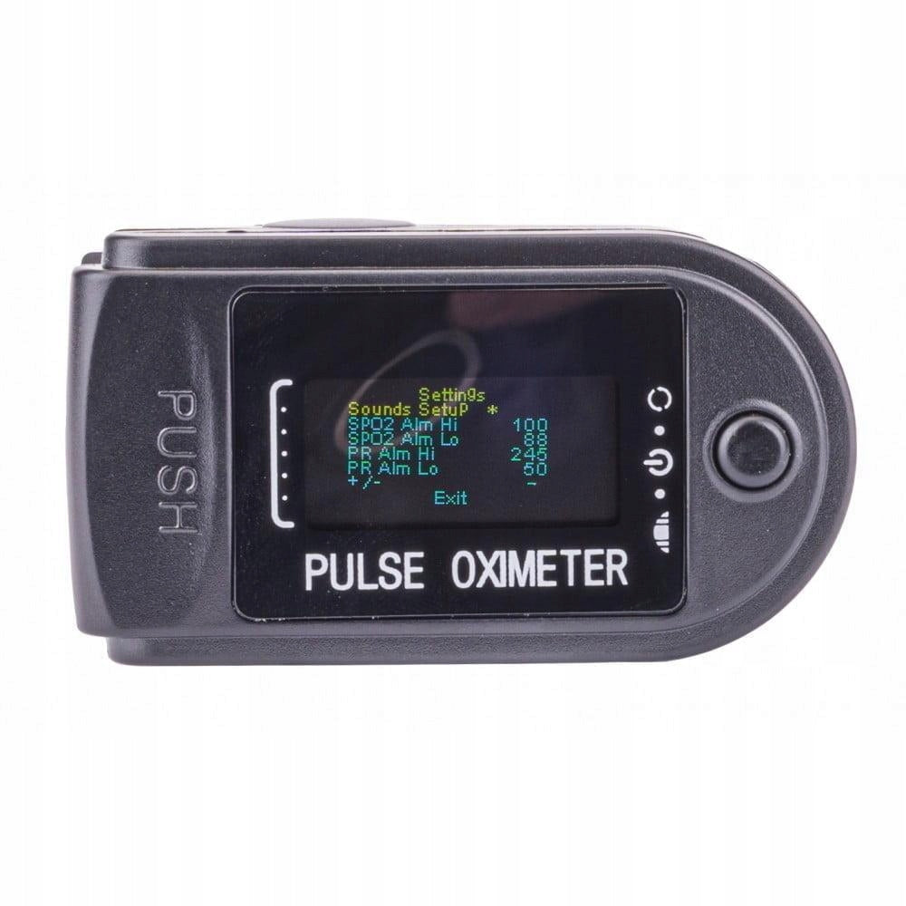 Finger pulse oximeter and LCD heart rate monitor Batteries included yes
