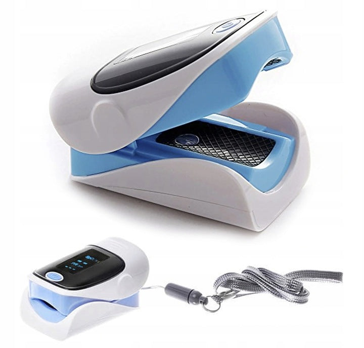 Finger pulse oximeter for saturation measurement for children and adults olive