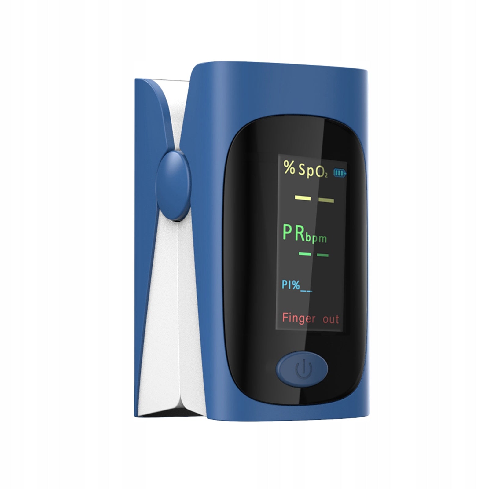 Fingertip Pulse Oximeter Oxygen Saturation Meter SPO2 heart rate Blue Medical device no