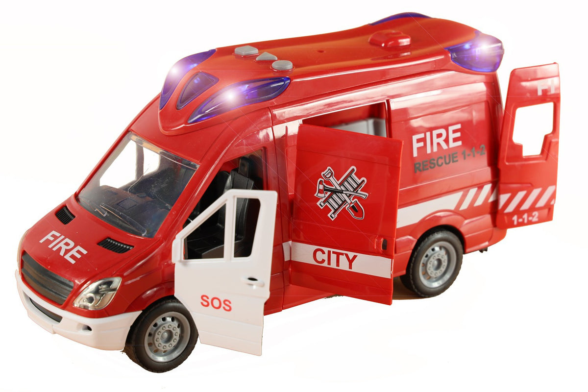 Fire brigade car toy car fire truck vehicle interactive drive Brand Sferazabawek