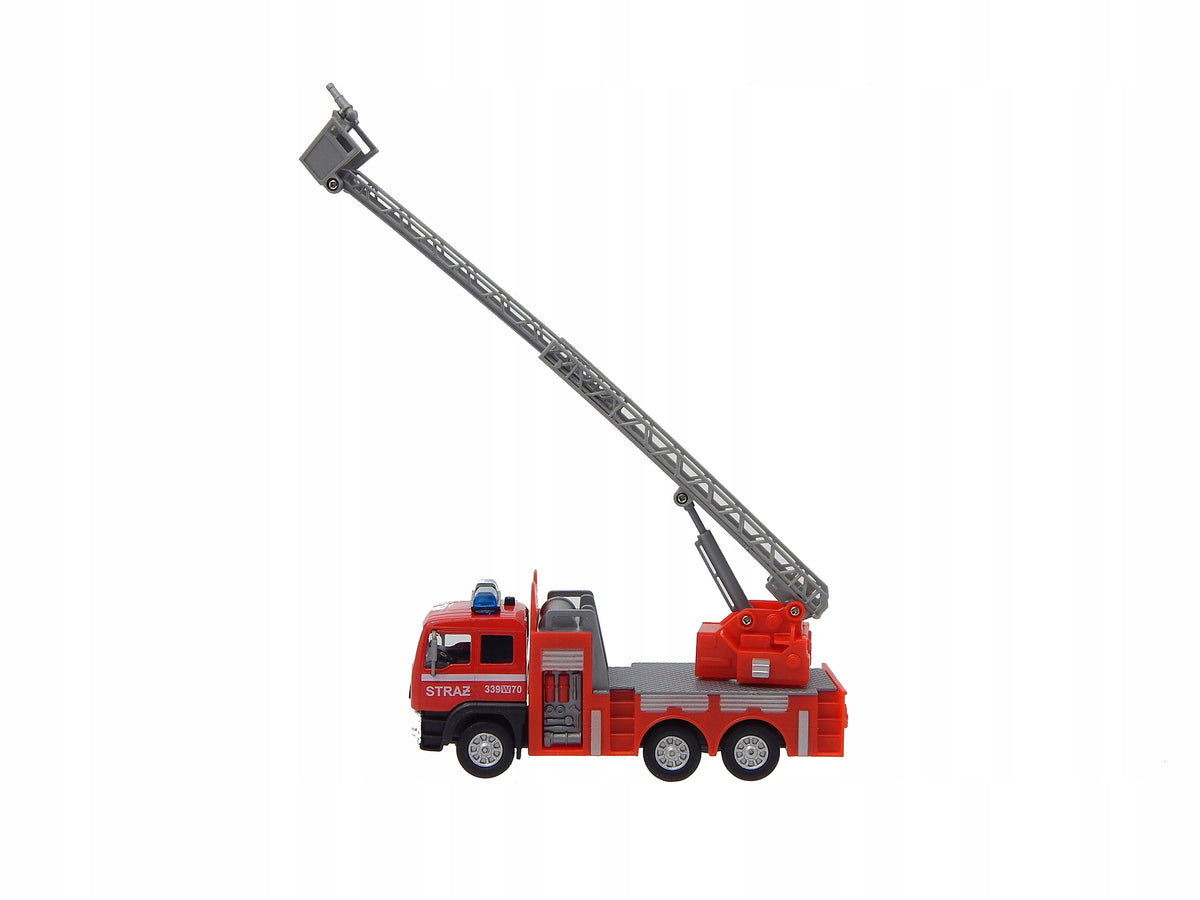 Fire truck with crane and saint 14cm p12 HIPO Hipo