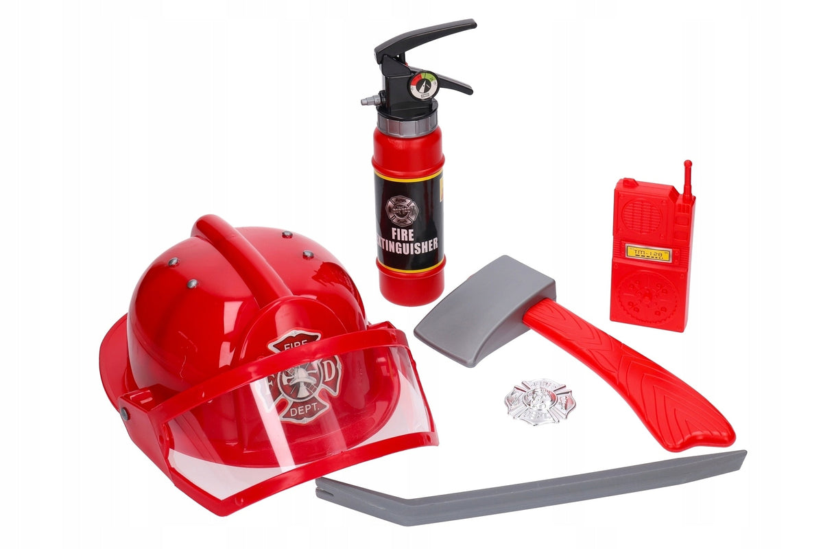 Firefighter set - helmet accessories, disguised 1335 Kid's age 3＋ years