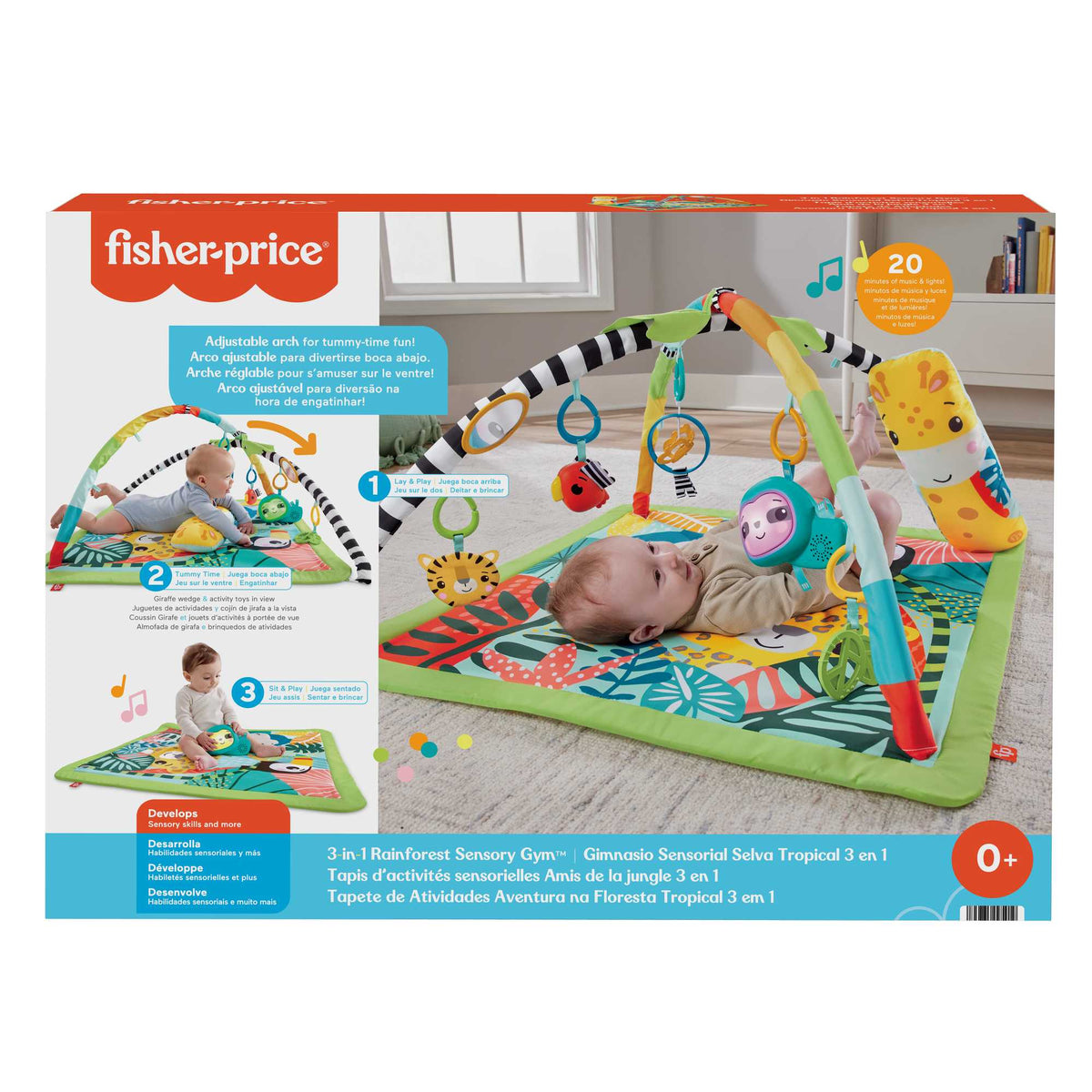 Fisher-Price 3-in-1 Educational Mat Tropical Forest