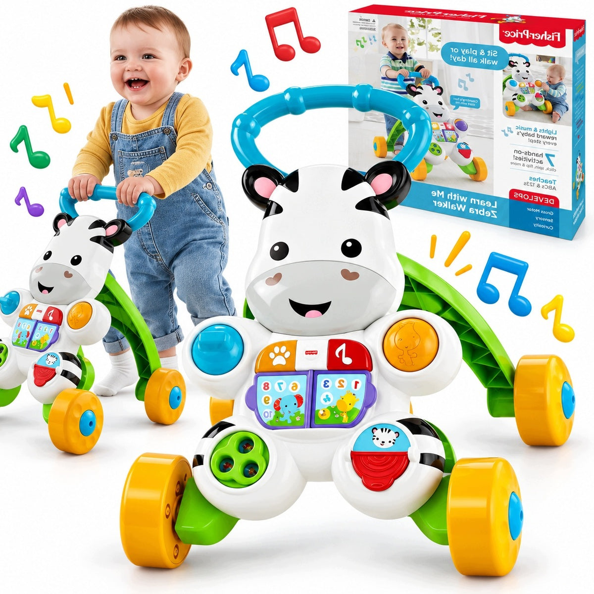 Fisher Price Interactive Baby Walker for Learning to Walk