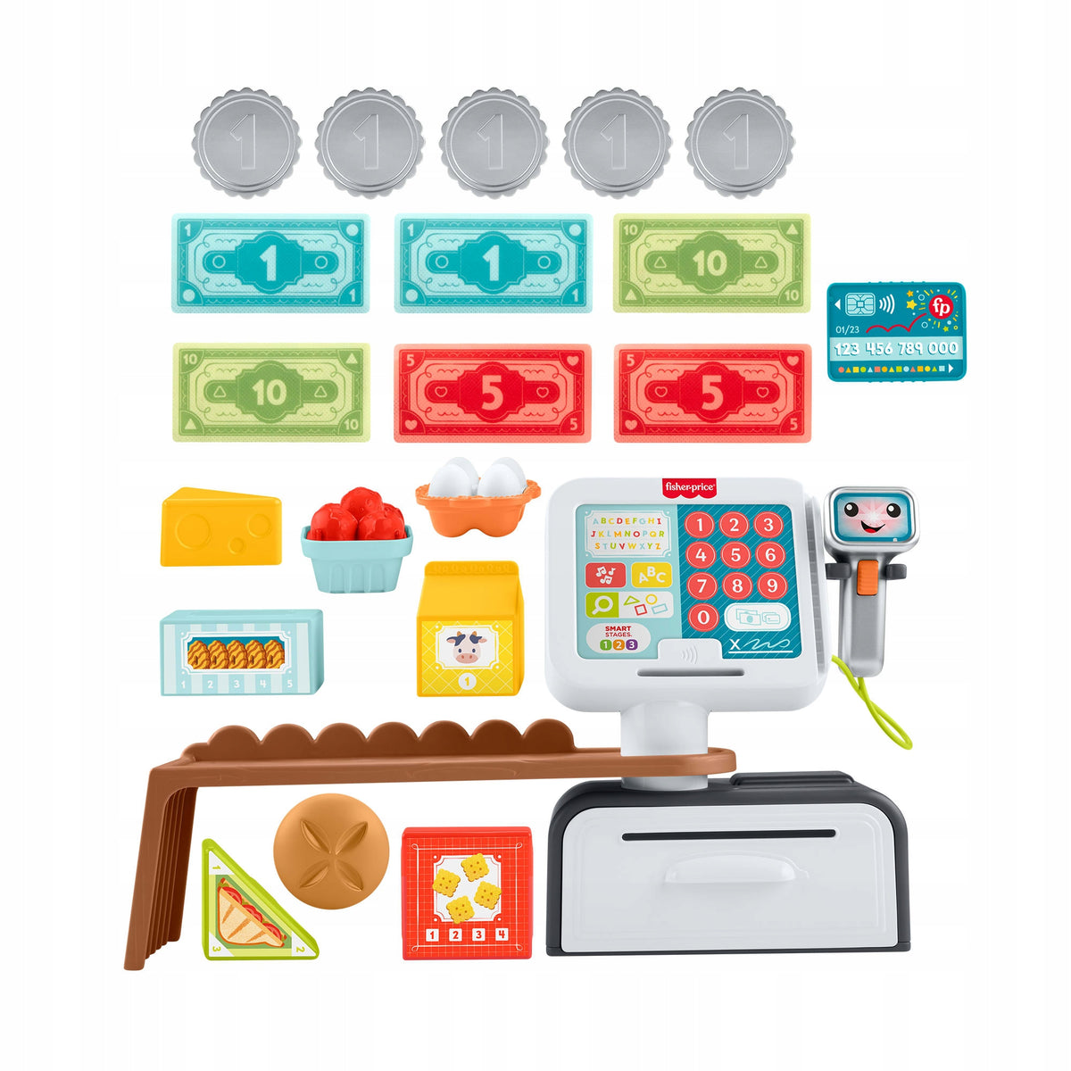 Fisher-Price Learn and laugh Shop Cash Register Buy and Scan JGW98 Packaging status original