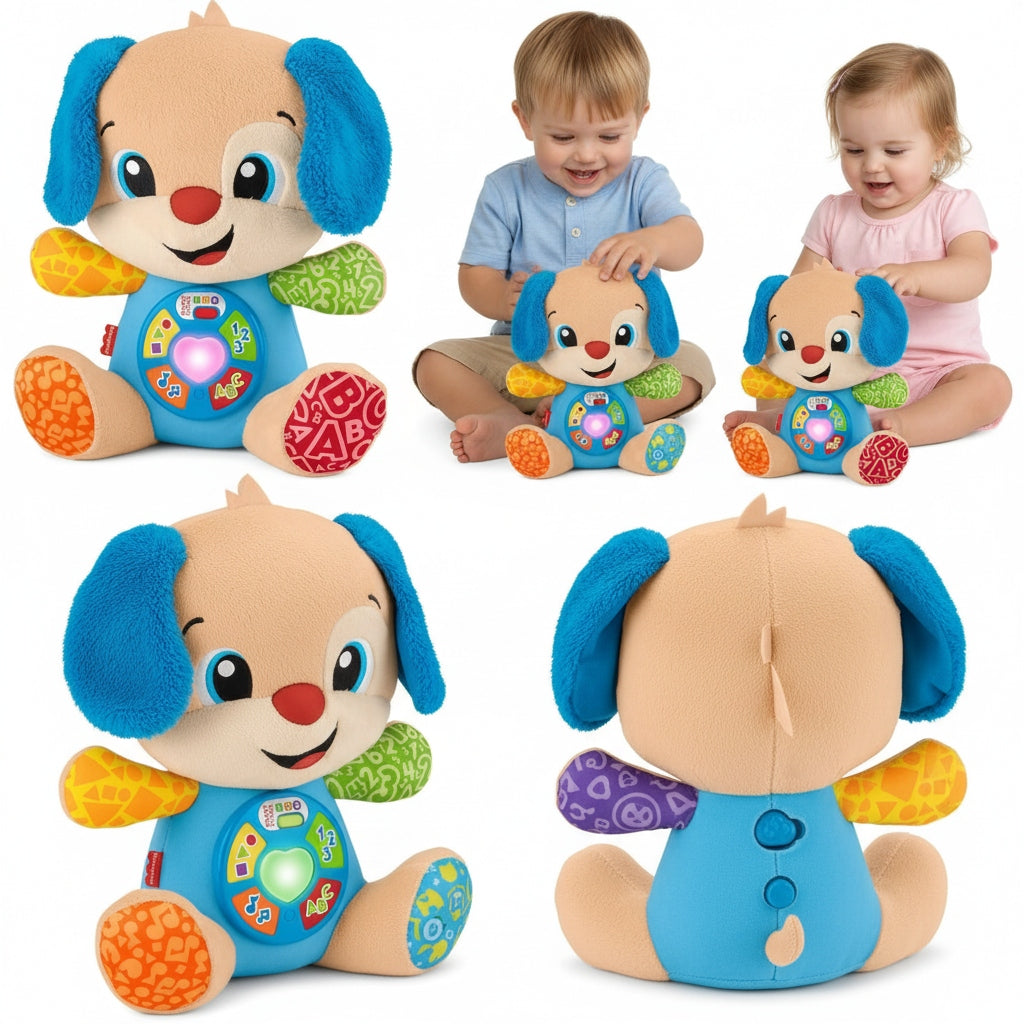 Fisher Price Plush Toy Talking Dog Student Talking Puppy Bear