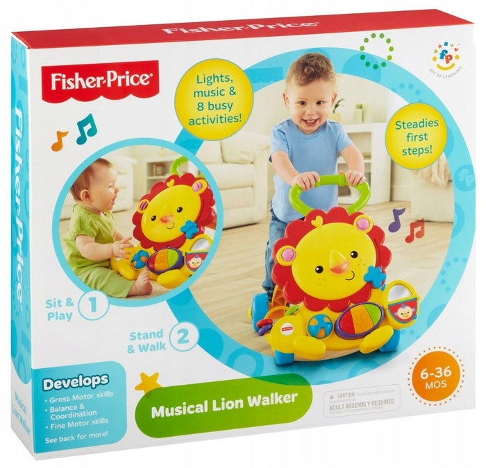Fisher Price Pusher Walker Lion Interactive Music Manufacturer code Y9854