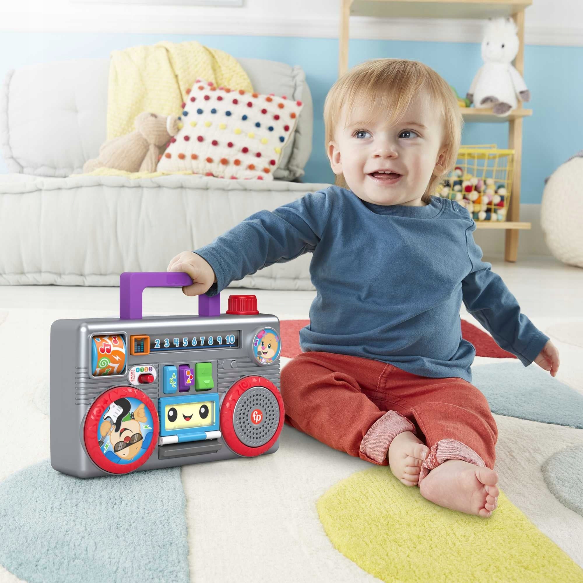 Fisher Price Radio Magnetophone Puppy Learn and Laugh GYC17 Brand Fisher-Price