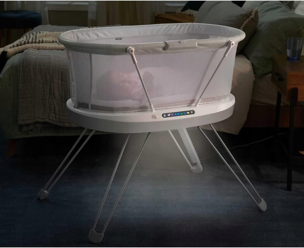 Fisher-Price Side Bed Cradle Smart Cry Detection Night Light Brand Fisher-Price
