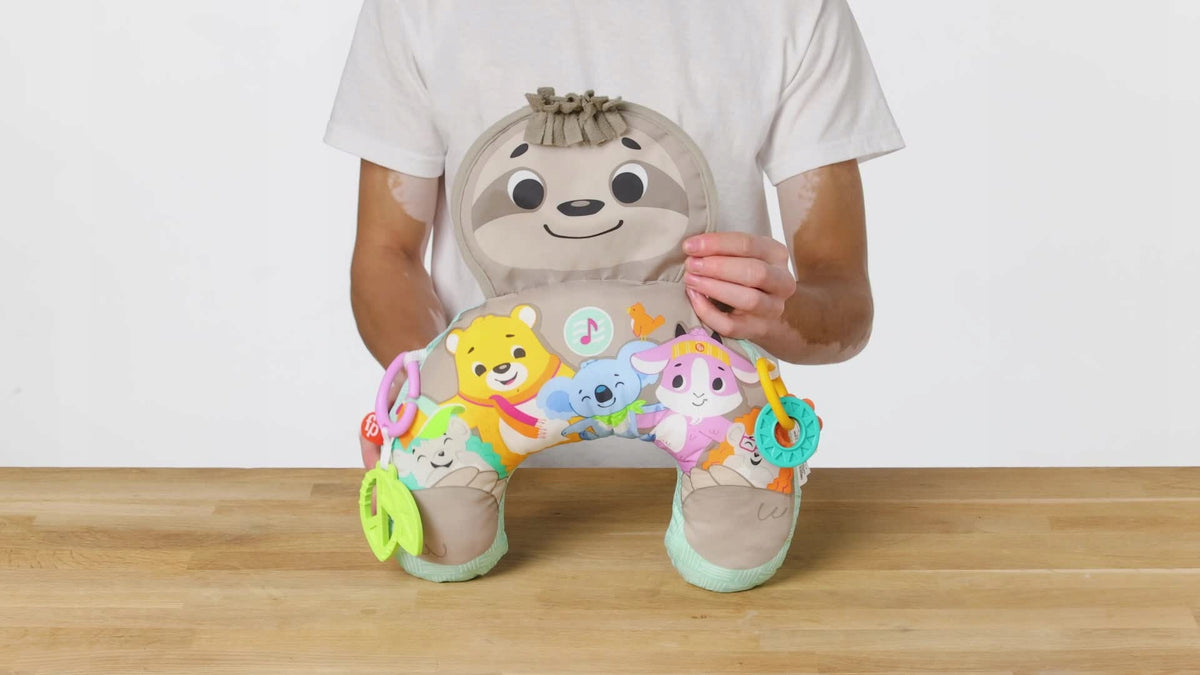 Fisher-Price musical sloth sensory pillow with 0M+ vibrations Kind interactive stuffed toys