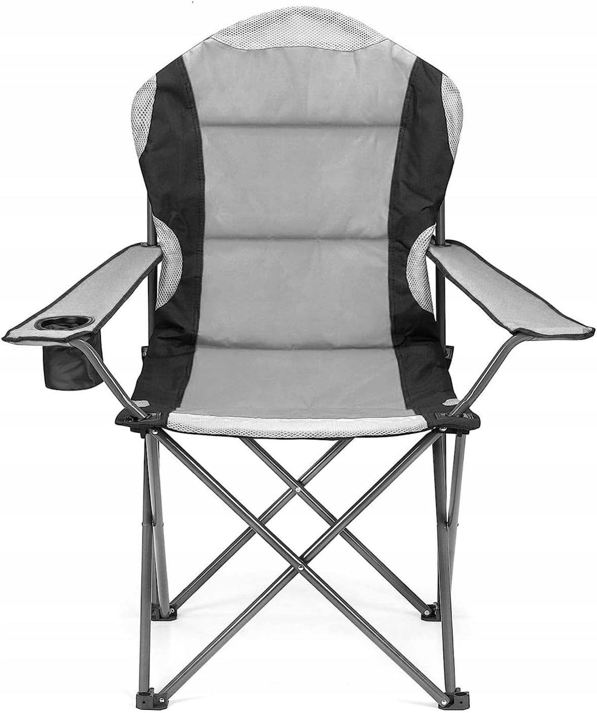 Fishing Chair Folding Hiking Camping Fish Chair Large XXL Color gray