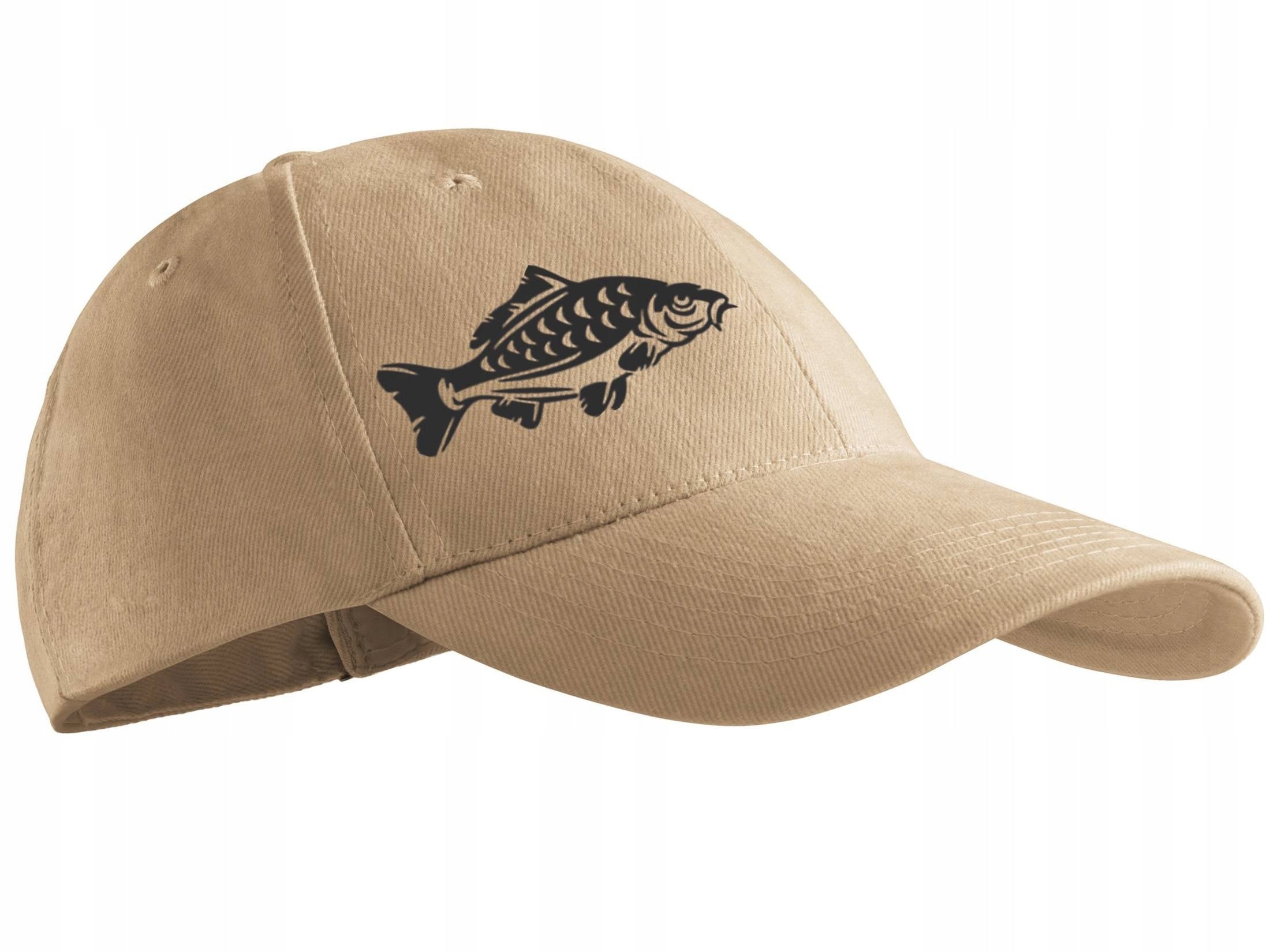 Fishing Cotton Baseball Cap Fishing Color Sand Print KARP