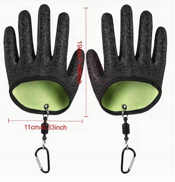 Fishing Gloves Thickened Latex For Fish Picking Effective Comfortable Size universal