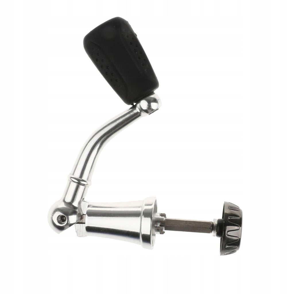 Fishing Reel Handle with Knob Folding Handle Rocker Arm S Silver