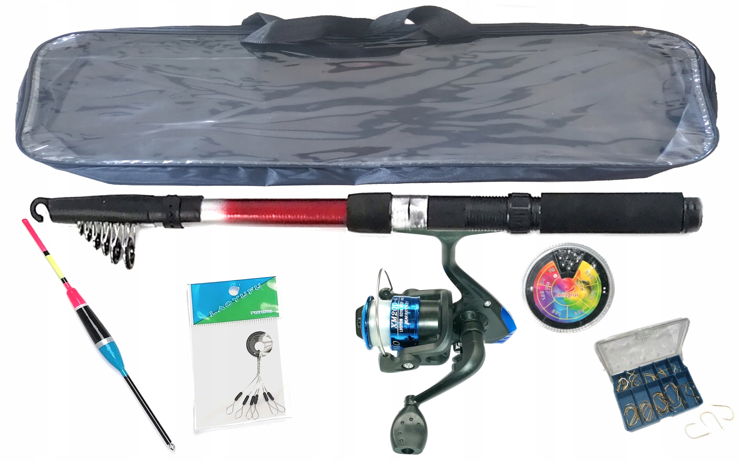 Fishing Set FISHING ROD 2.4 REEL M Float Bag