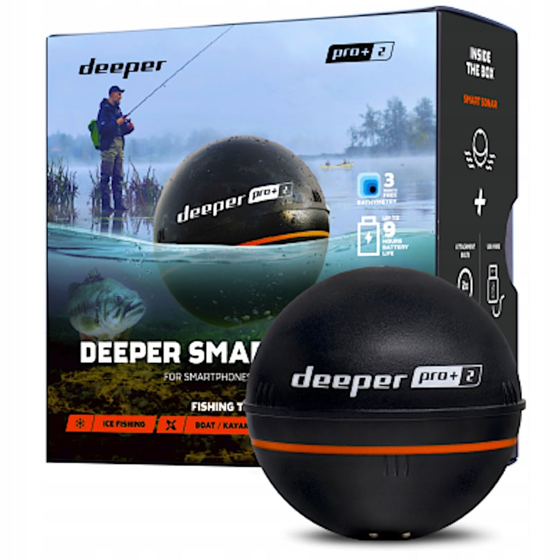 Fishing Sounder DEEPER Smart Sonar PRO PLUS 2 + GPS WIRELESS Probe