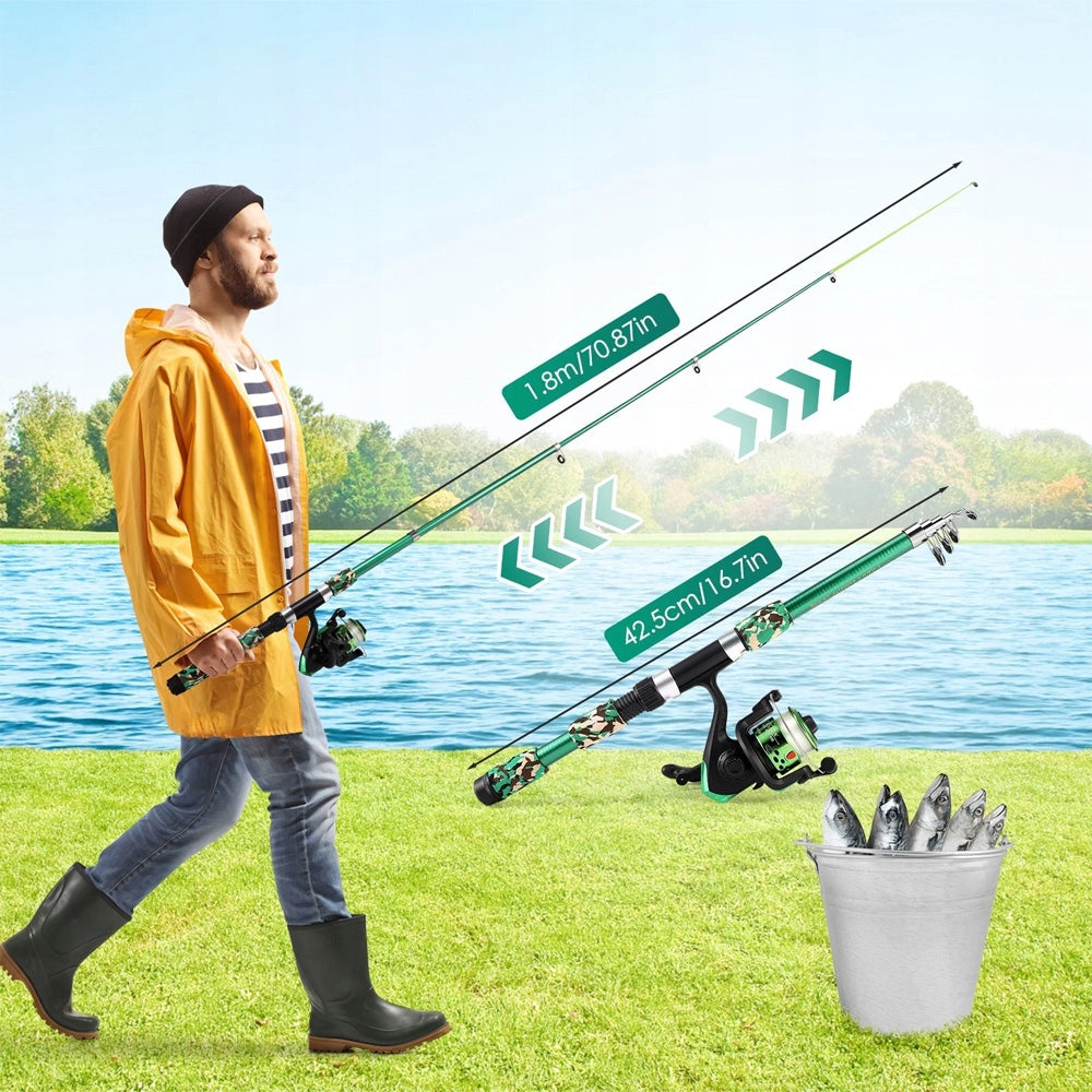 Fishing Starter Kit – 180 cm Fishing Rod and Accessories (55 pieces) Brand no brand