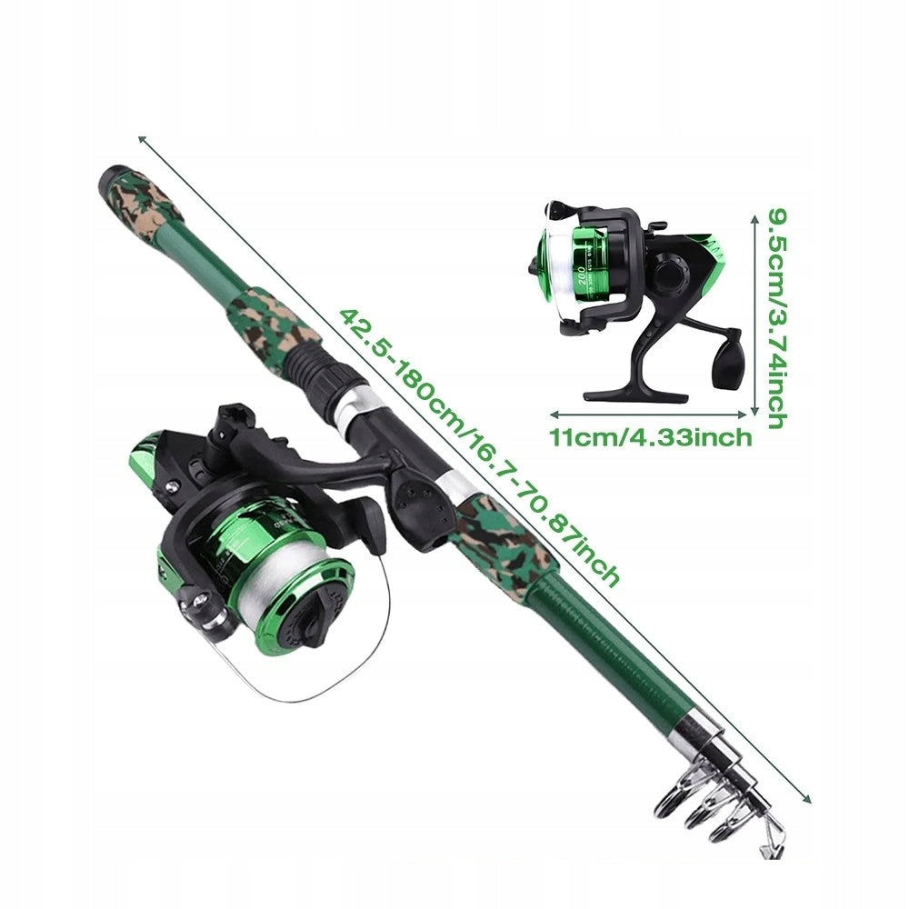 Fishing Starter Kit – 180 cm Fishing Rod and Accessories (55 pieces) Model cv1gbcbh
