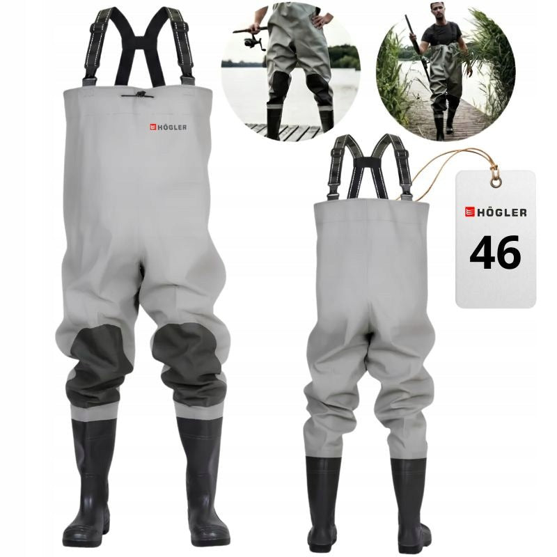 Fishing Waterers HÖGLER Size 46 Bottoms Reinforced Fishing Harness