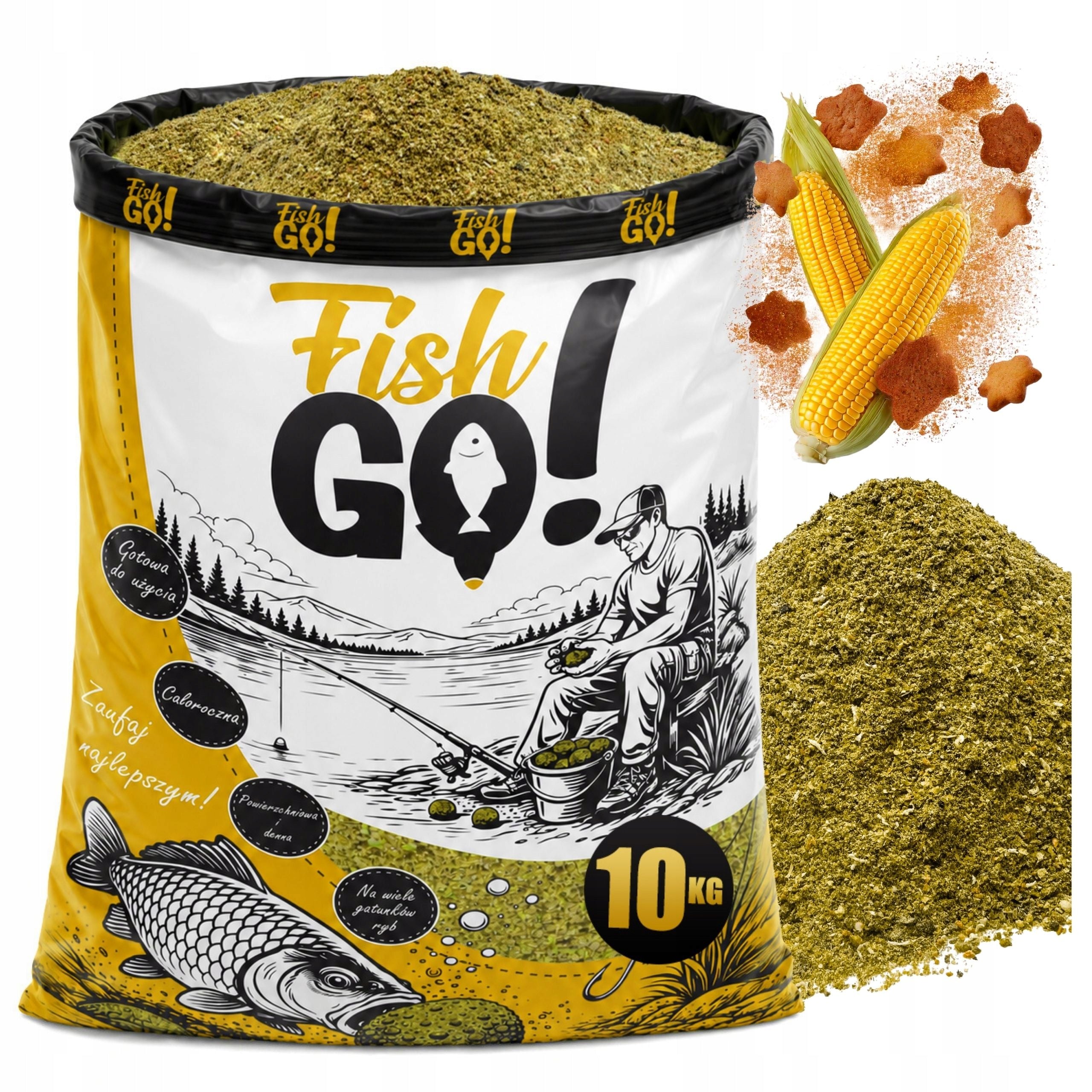 Fishing bait 10KG CORN GINGERBREAD method feeder for universal fish