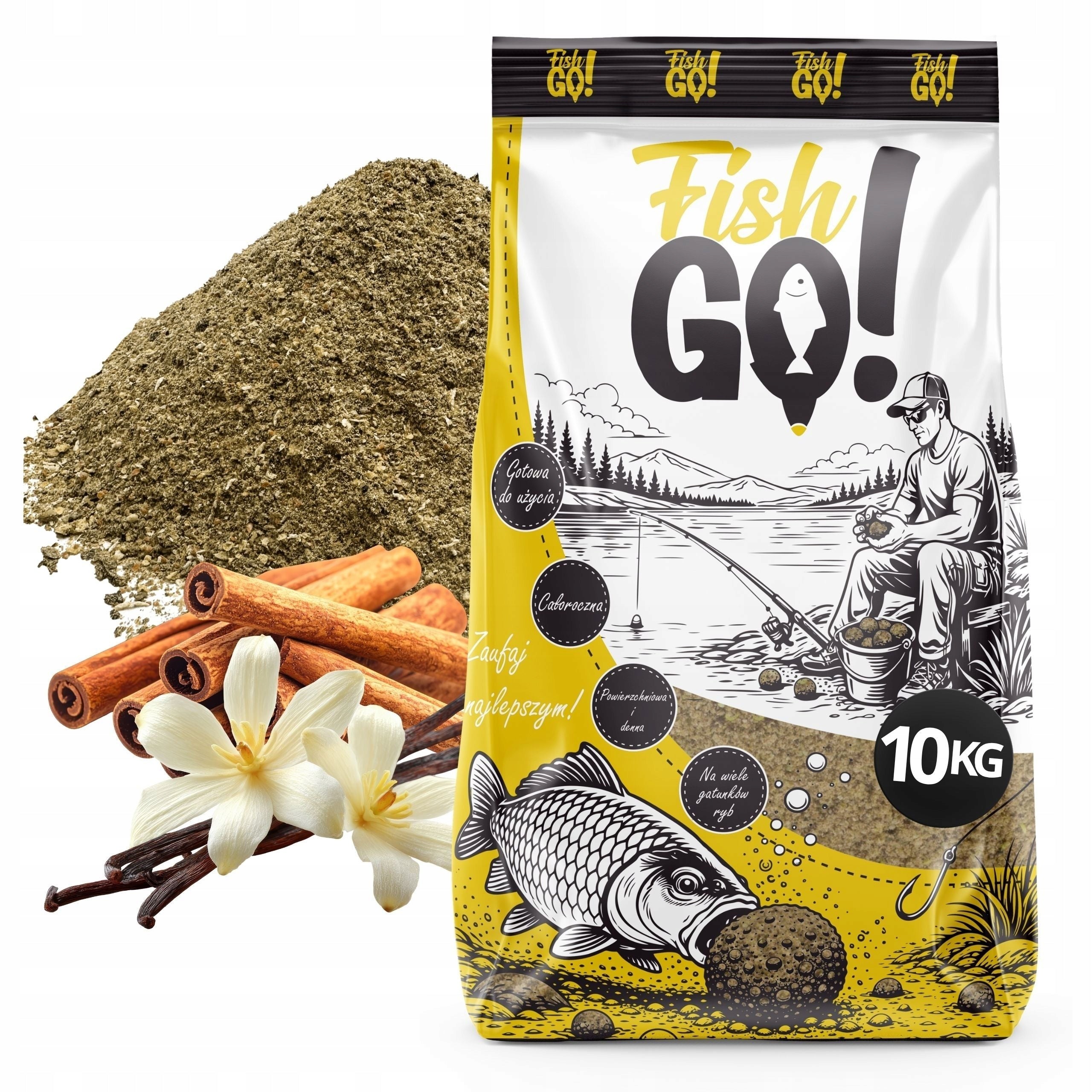 Fishing bait VANILLA CINNAMON 10KG method feeder for universal fish