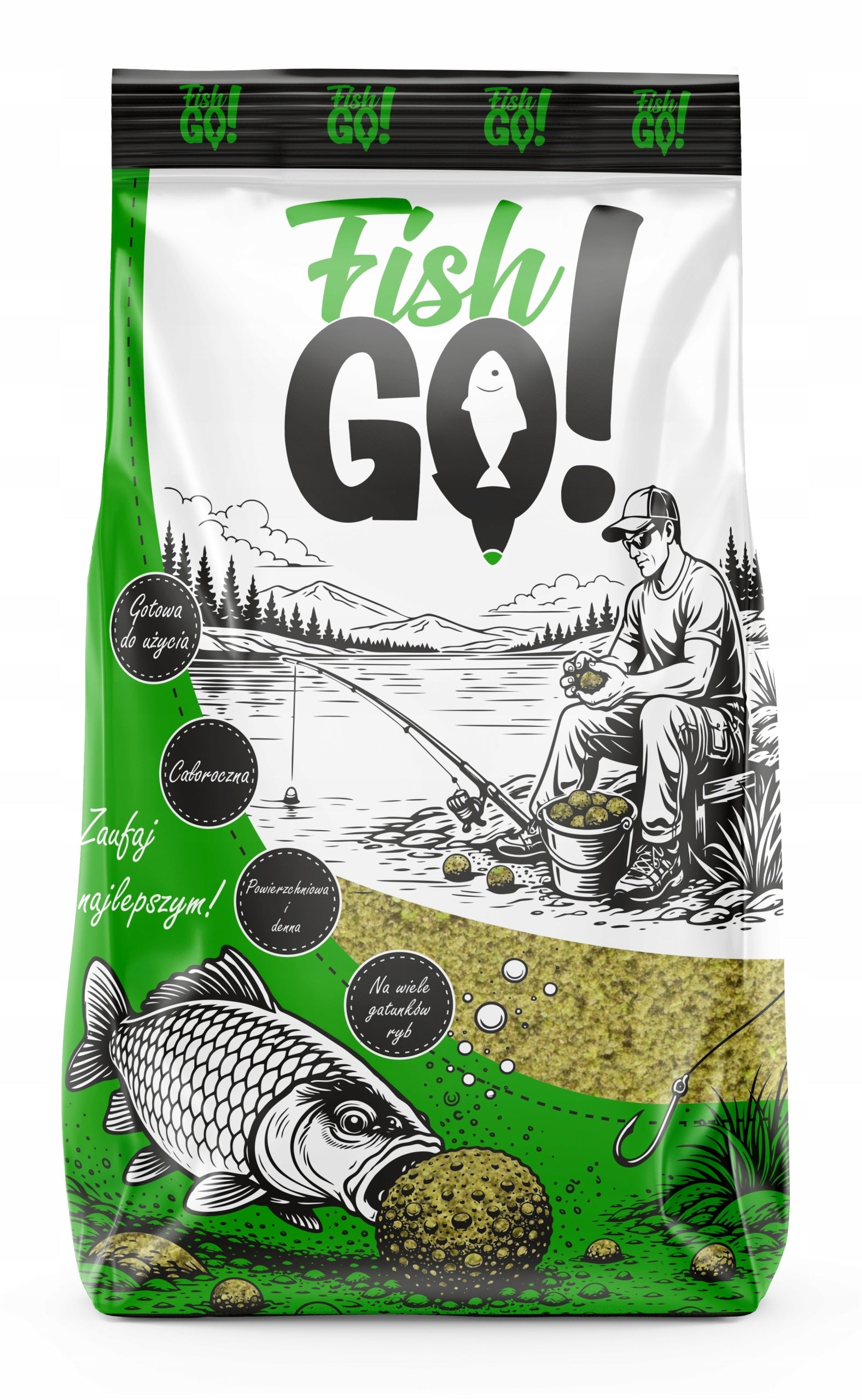 Fishing bait XXL GARLIC HERBS method feeder for fish CARP universal Packaging status original