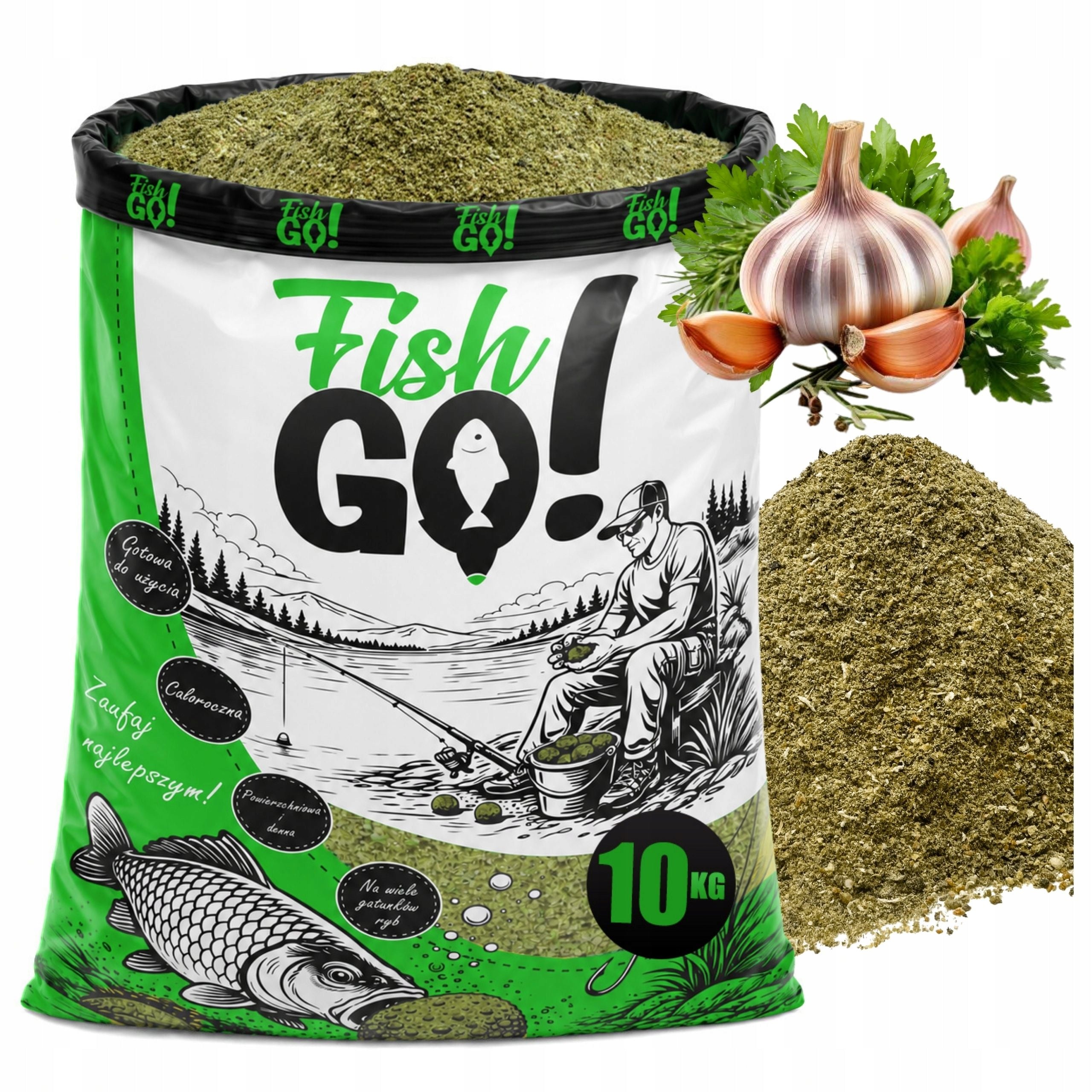 Fishing bait XXL GARLIC HERBS method feeder for fish CARP universal