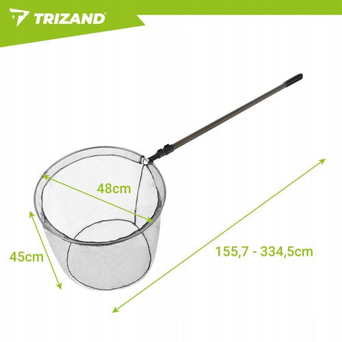 Fishing landing net TRIZAND Telescopic 335 cm For Fish Packaging status original