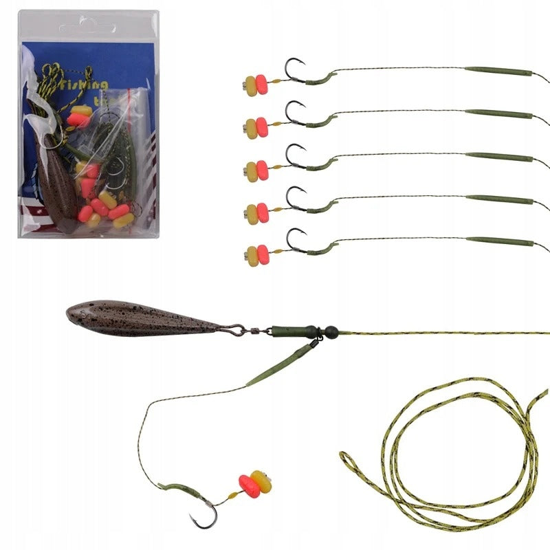 Fishing set ground feeder 80g armed carp amur lin bream float Manufacturer code F322