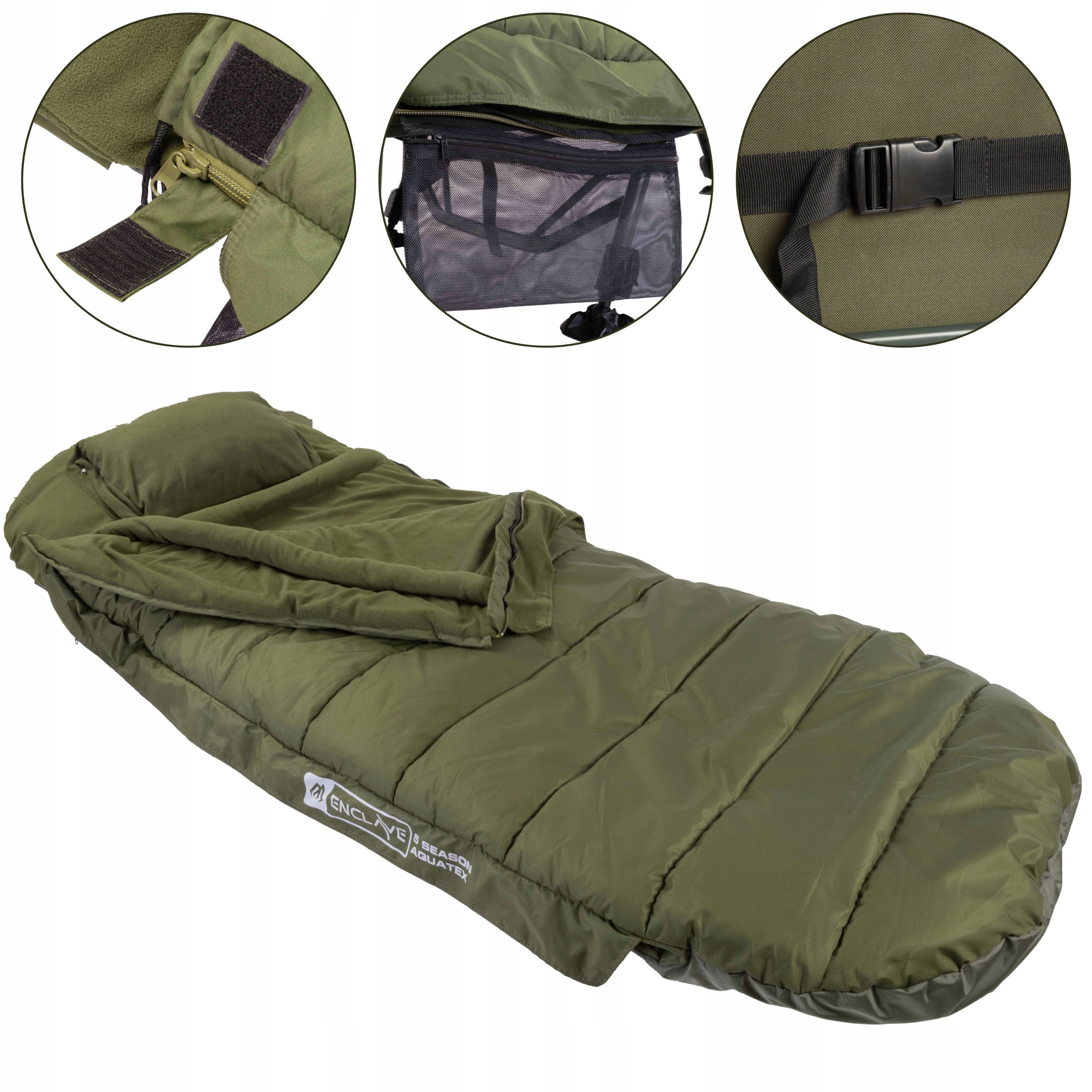 Fishing sleeping bag Mikado Enclave 5 SEASON AQUATEX 5 Seasonal