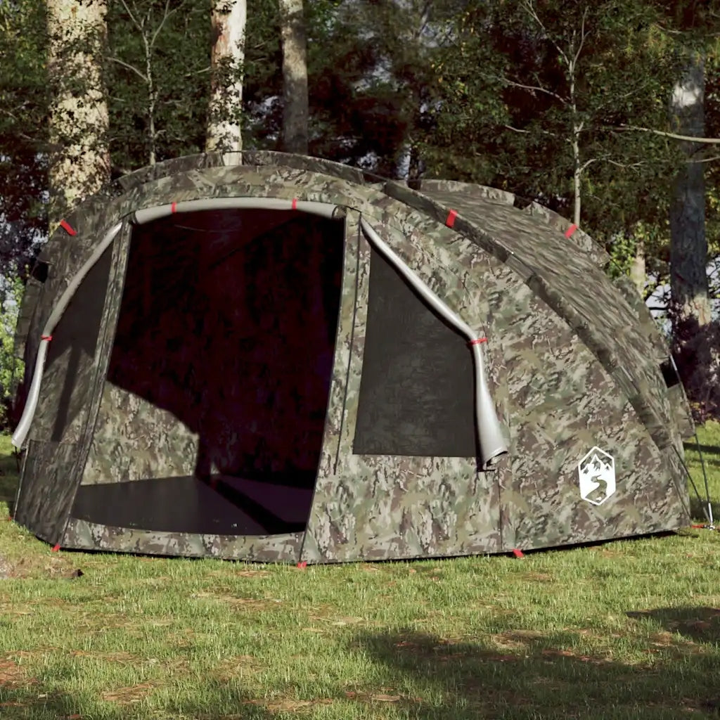 Fishing tent, 4-person, camo, waterproof Brand VidaXL