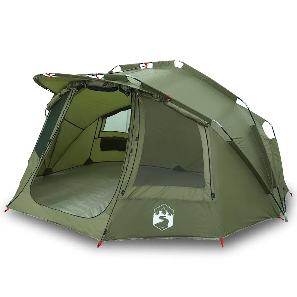 Fishing tent, 5-person, olive, waterproof