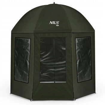 Fishing umbrella with full cover NILS CAMP NC4701