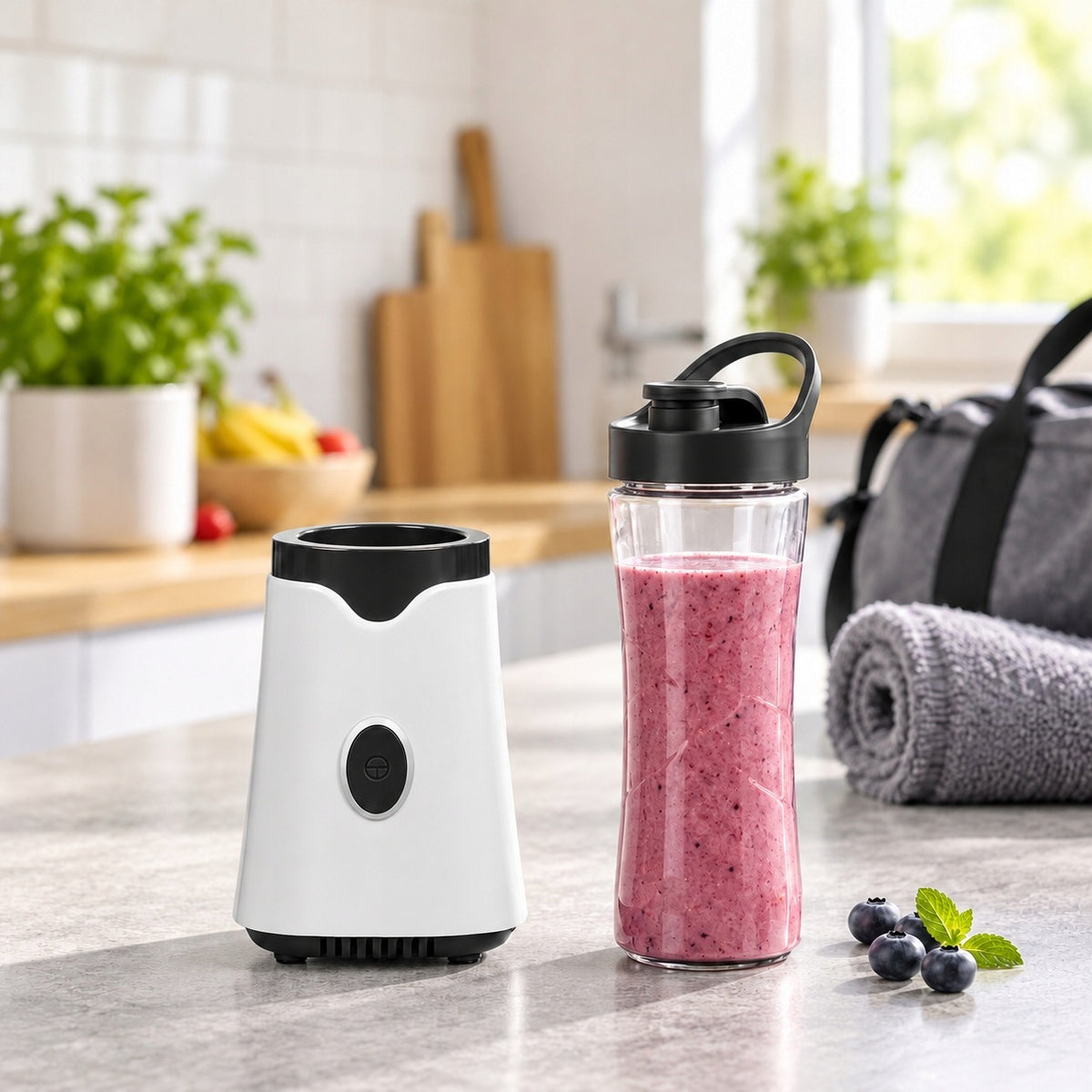 Fitness Blender 350 W Portable Water Bottle 600 ml for Smoothie Cocktails Lockable Manufacturer code 5905118027060