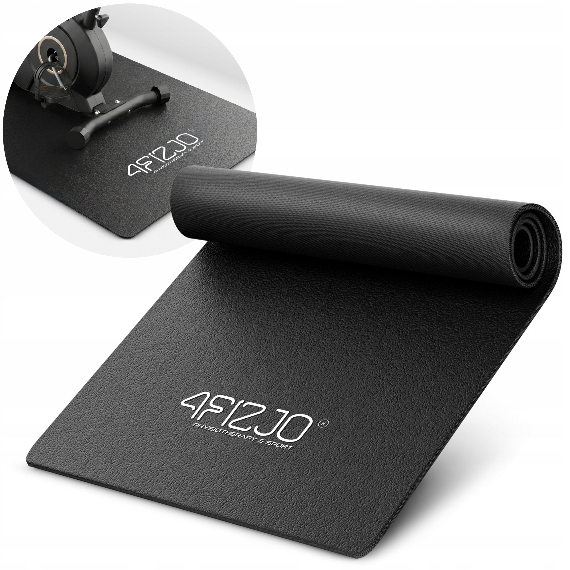 Fitness Equipment Mat Under Treadmill Protective Bike Soundproofing PVC 120x60