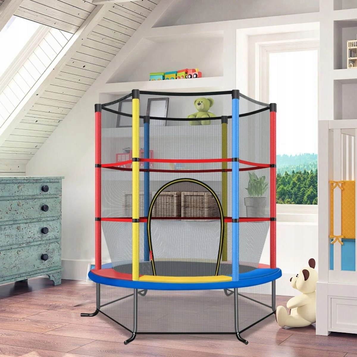 Fitness trampoline Costway Trampoline with safety net 109 CM Brand Costway