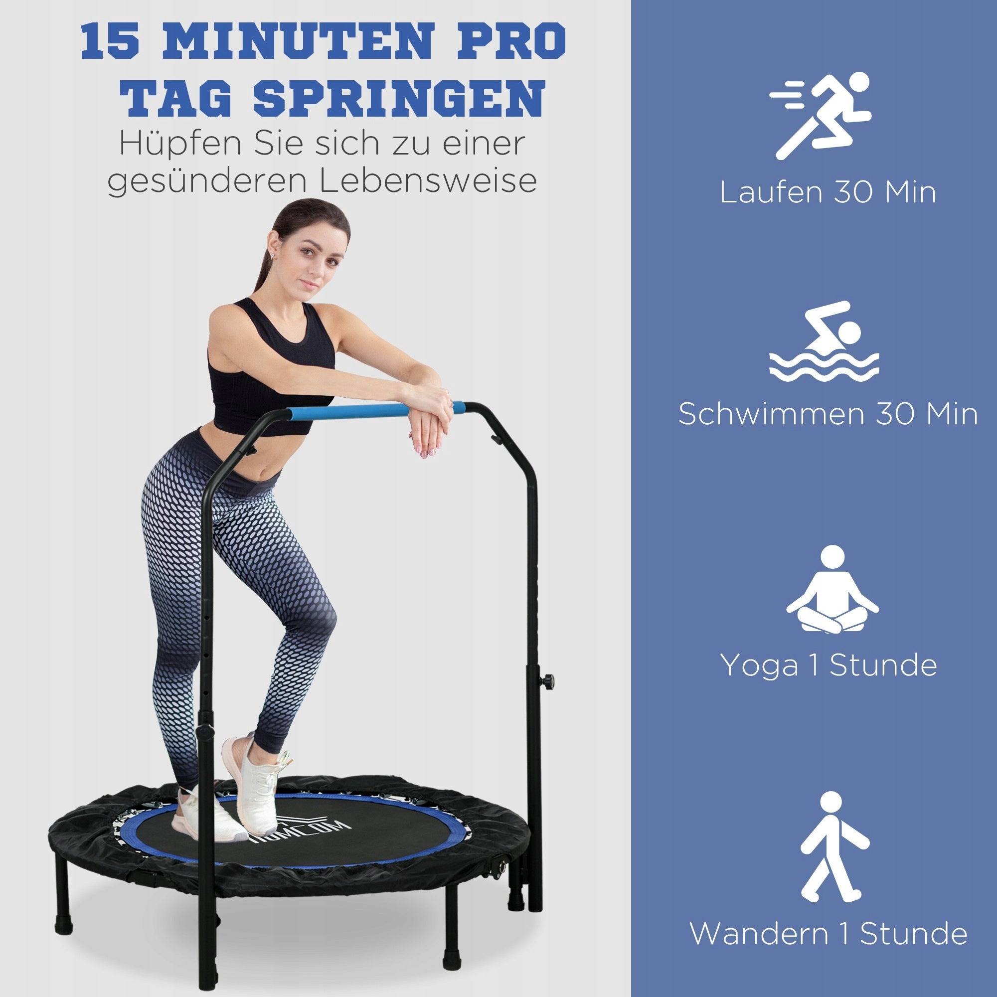 Fitness trampoline Homcom 102 cm Manufacturer code A71-034V00BU