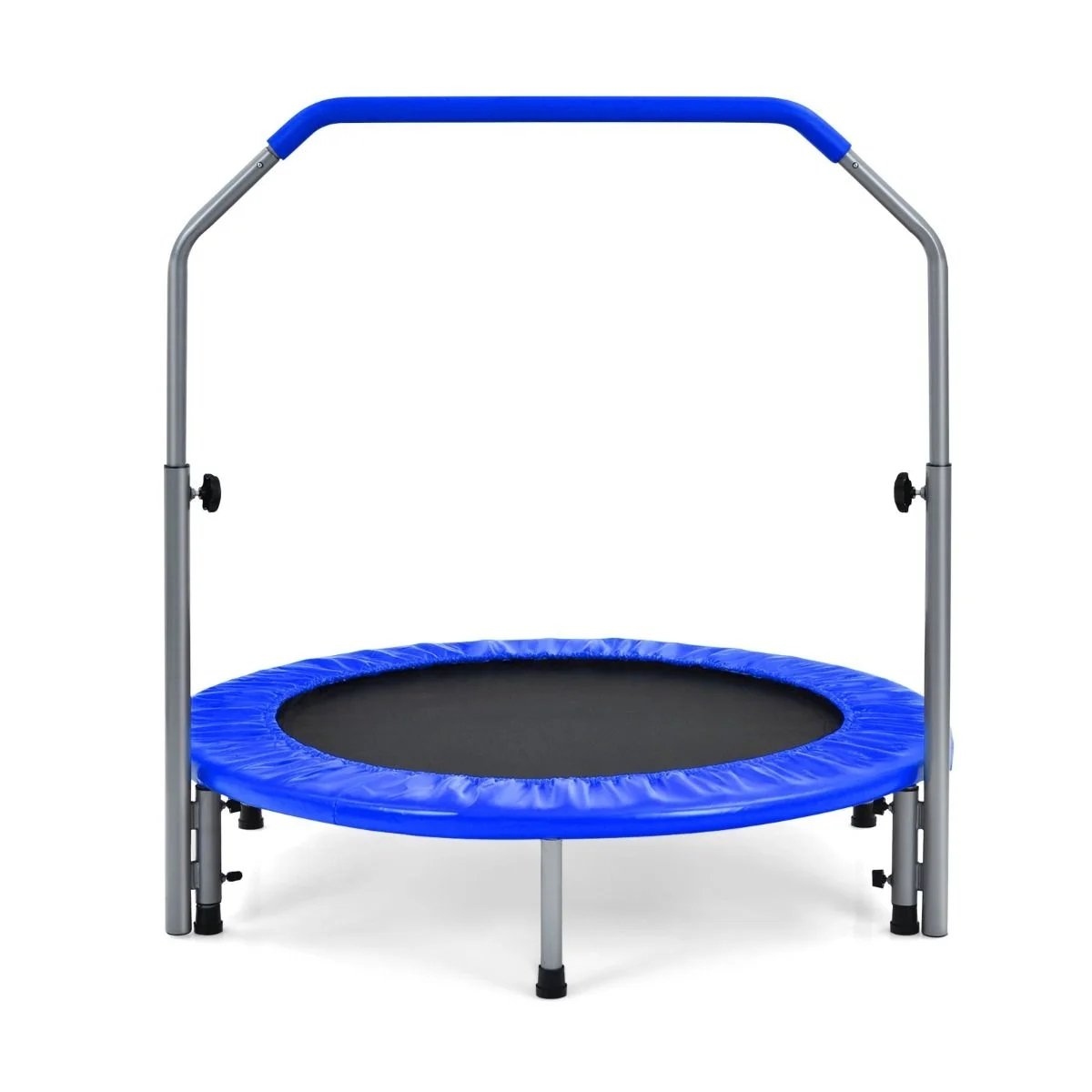 Fitness trampoline with handrail 101 x 96/105/114/122 cm